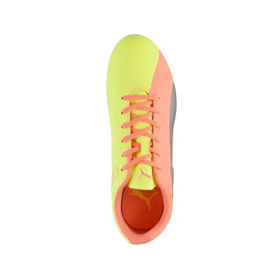 Imagen 2 de 5 de Botines Puma One 20.4 Osg Fg/Ag Jr Abd-NARANJA/AMARILLO/GRIS