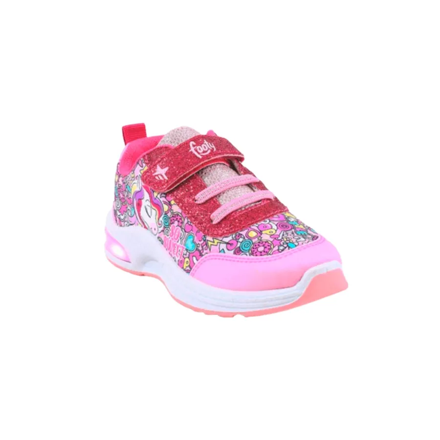 Imagen 1 de 4 de Zapatillas Footy C/Luz Unicornio-FUCSIA/ROSA/BLANCO