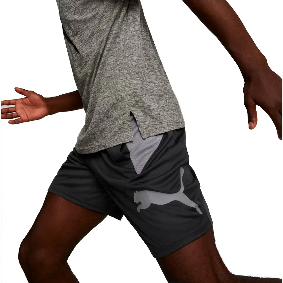 Imagen 3 de 6 de Shorts Puma Favourite Cat Knit 8"-NEGRO/GRAFITO