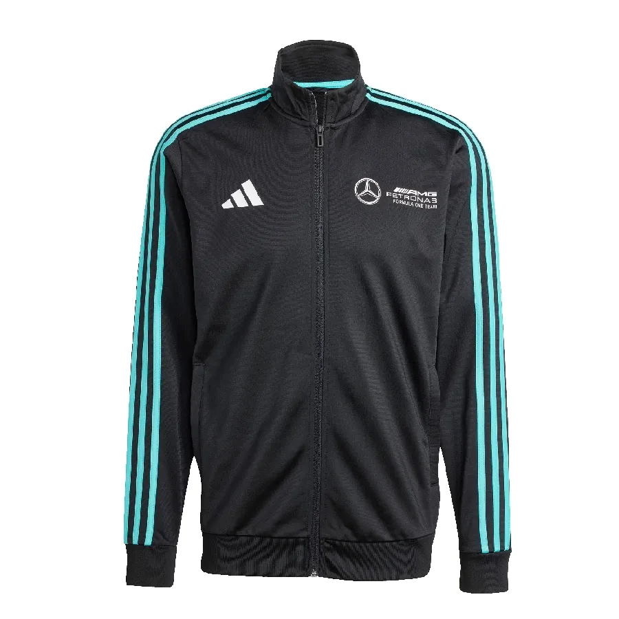 Imagen 1 de 5 de Campera adidas Track Top ADN Mercedes-NEGRO/TURQUESA