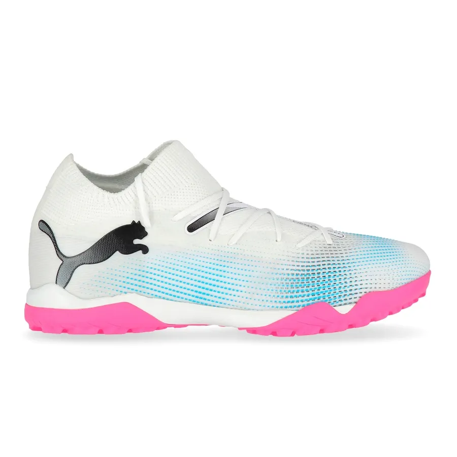 Imagen 0 de 6 de Botines Puma Future 7 Match Tt-BLANCO/CELESTE/ROSA