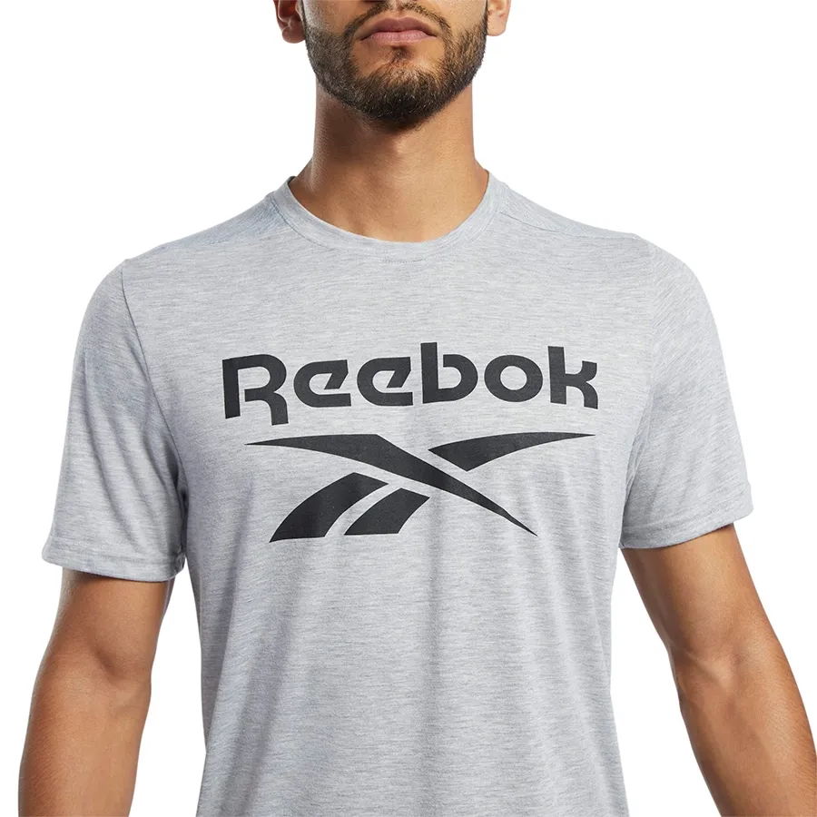 Imagen 4 de 5 de Remera Reebok Wor Sup Short Sleeve Graphic-GRIS