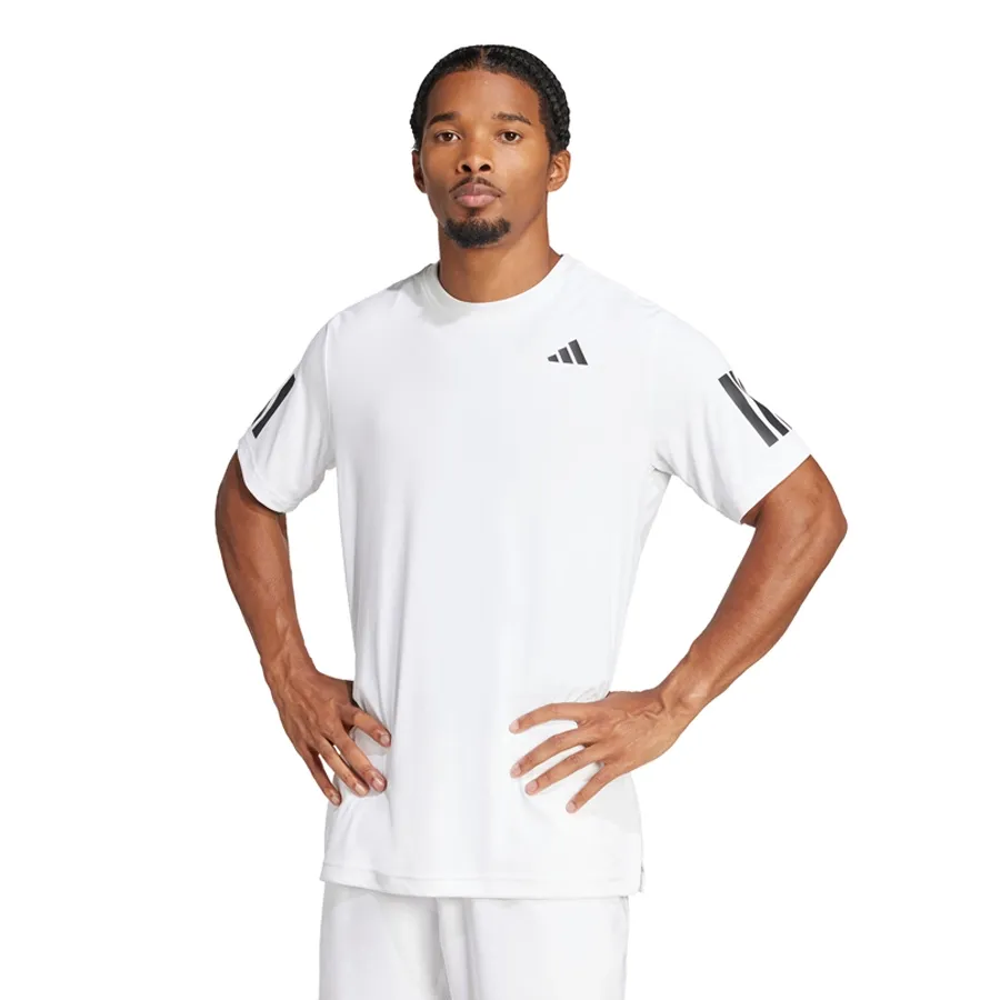 Imagen 0 de 6 de Remera adidas Club Tennis 3 Tiras-BLANCO/NEGRO