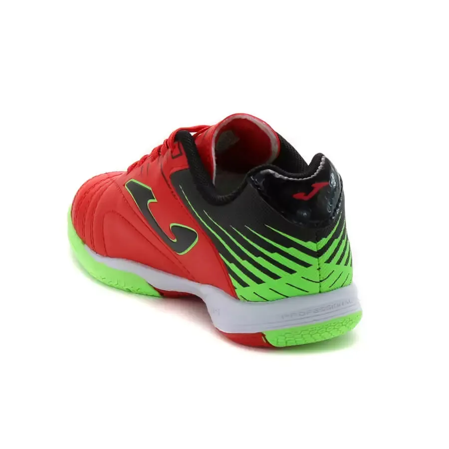 Imagen 3 de 5 de Botines Joma Toledo Jr Id V2-ROJO/VERDEFLUOR/NEGRO