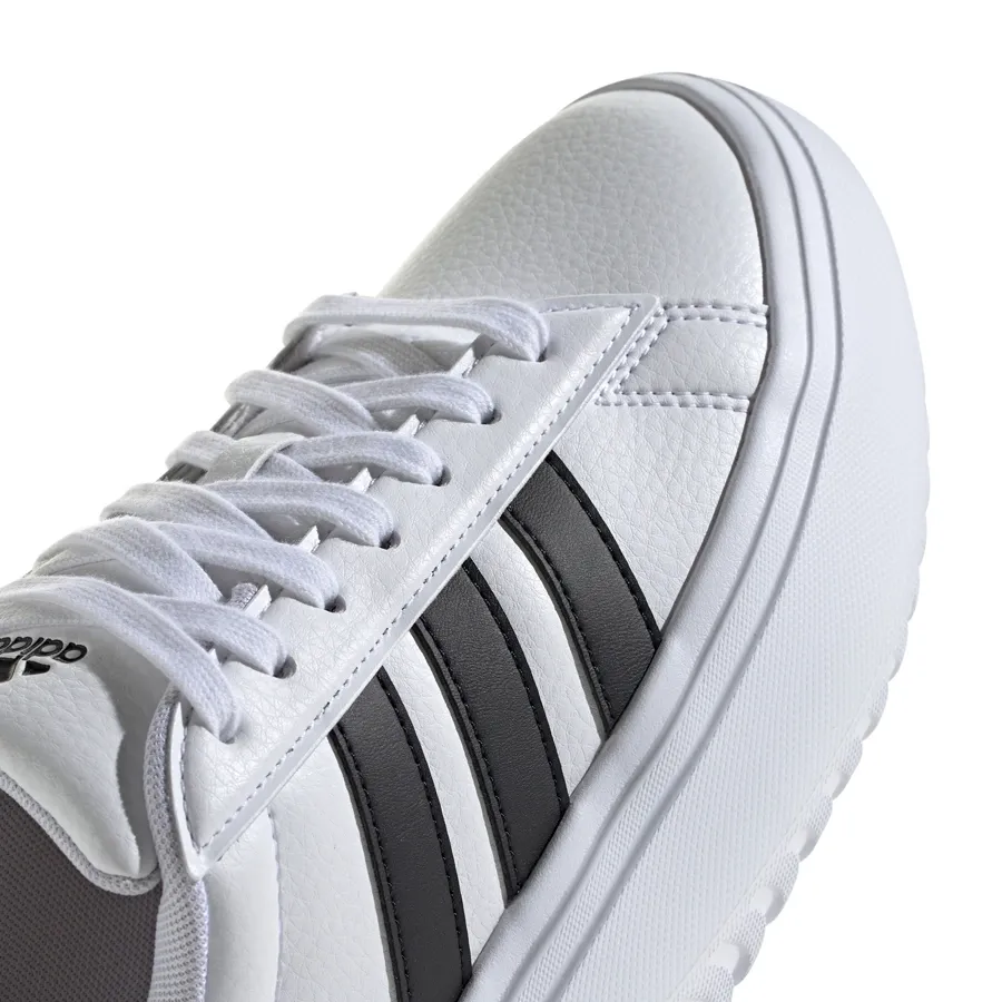 Imagen 6 de 8 de Zapatillas adidas Grand Court Plataforma-BLANCO/NEGRO