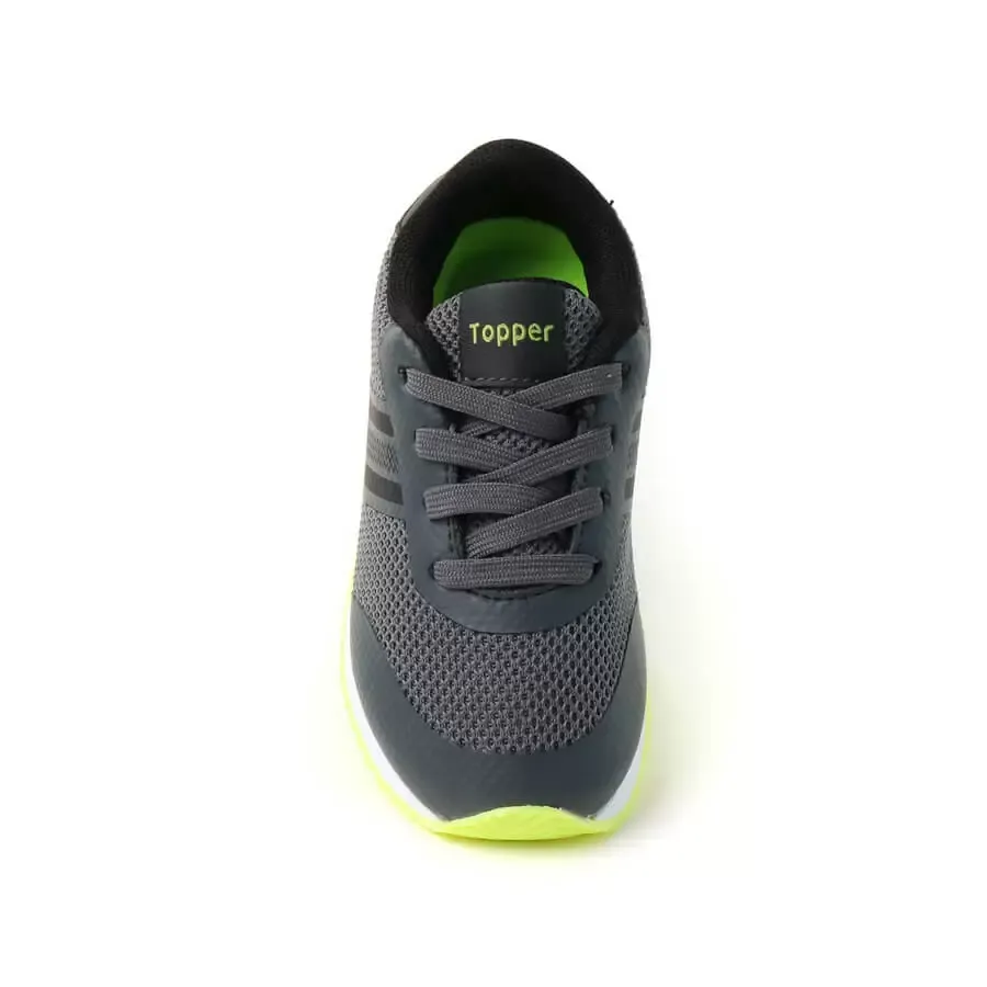 Imagen 1 de 5 de Zapatillas Topper Ambar Bebe-GRIS/NEGRO