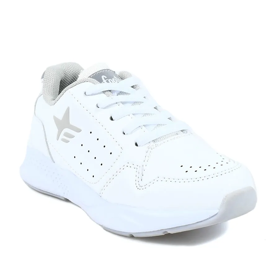 Imagen 2 de 3 de Zapatillas Footy Escolar Cambridge 21-BLANCO/GRIS
