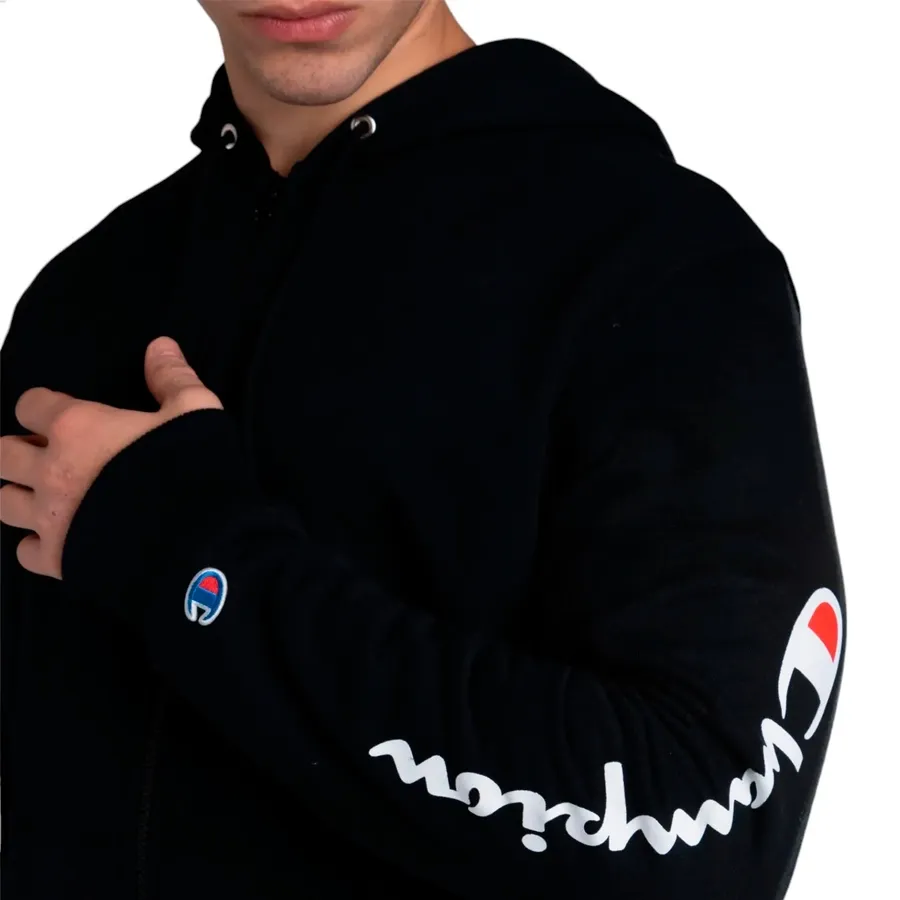 Imagen 3 de 4 de Campera Champion Con Capucha-NEGRO
