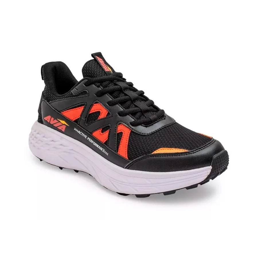 Imagen 1 de 5 de Zapatillas Avia Path Running-NEGRO/ROJO/NARANJA