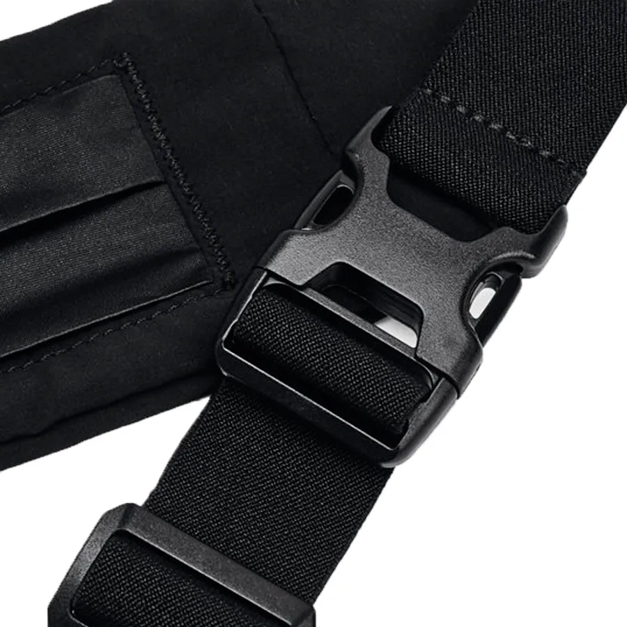 Imagen 3 de 7 de Riñonera Under Armour Speedpocket Run-NEGRO/VERDE FLUOR