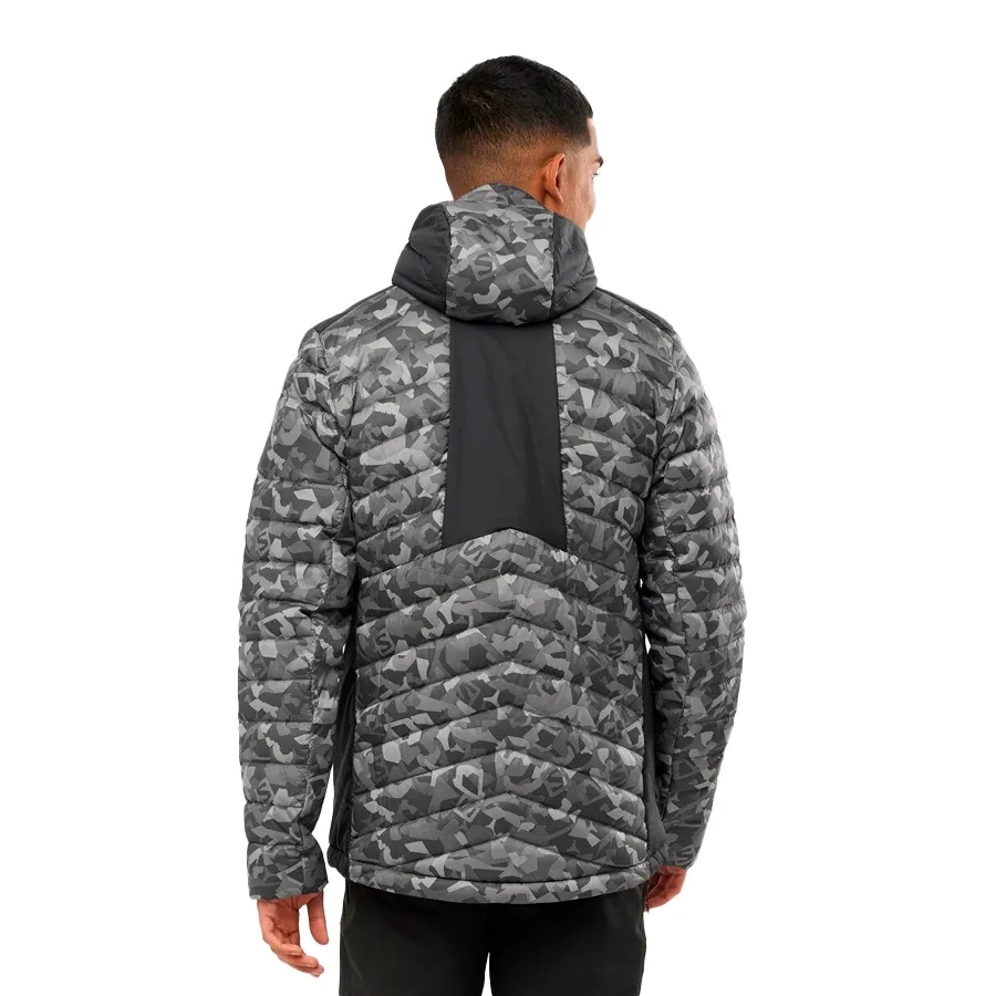 Imagen 2 de 7 de Campera Salomon Essential Xwarm Down-NEGRO/GRIS