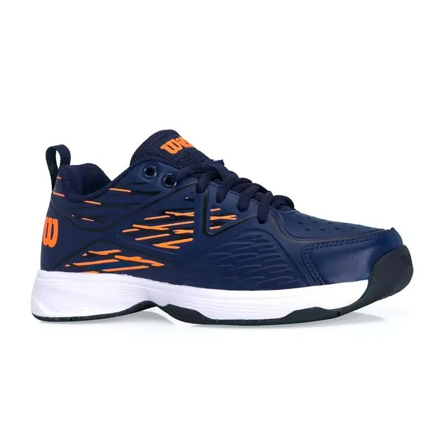 Imagen 2 de 5 de Zapatillas Wilson Slice 2 K-MARINO/NARANJA