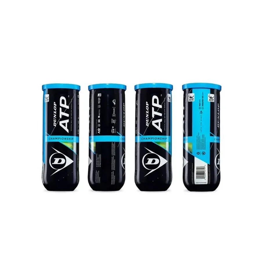 Imagen 2 de 3 de Pelota Dunlop Atp Championship-AMARILLO FLUOR