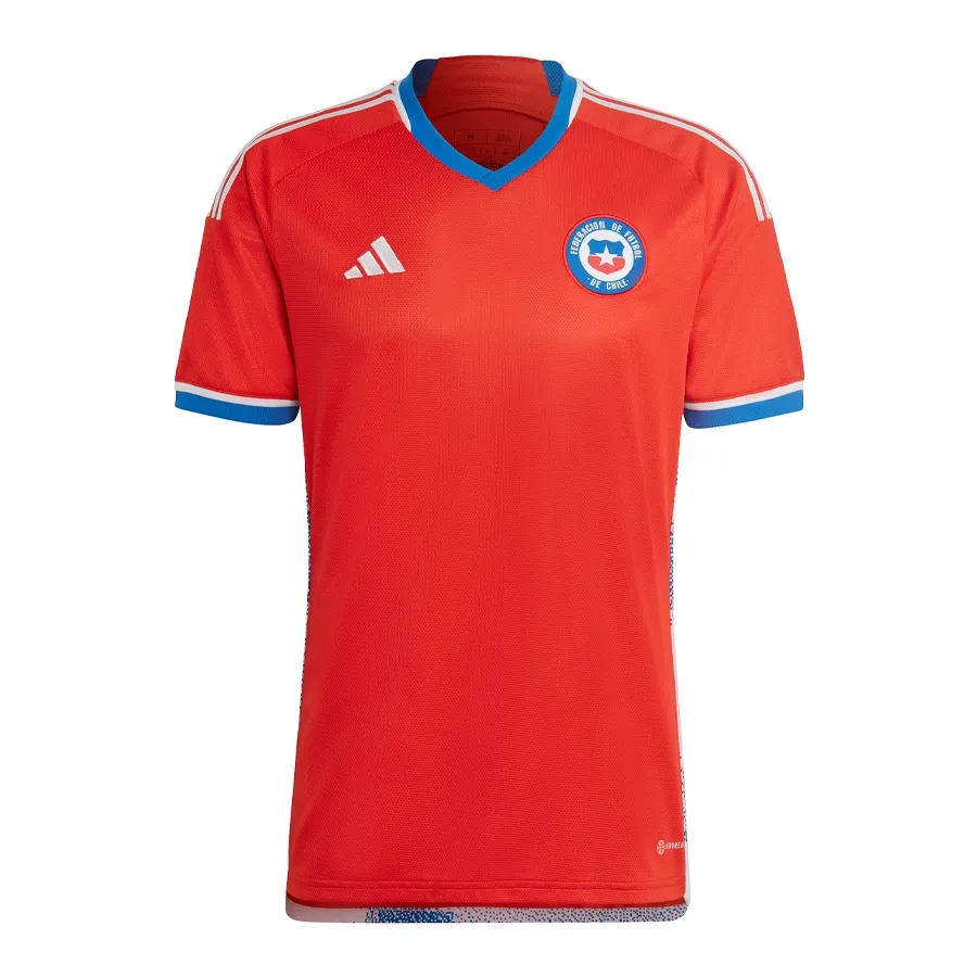 Imagen 0 de 4 de Camiseta adidas Titular Chile 22/23-ROJO/AZUL