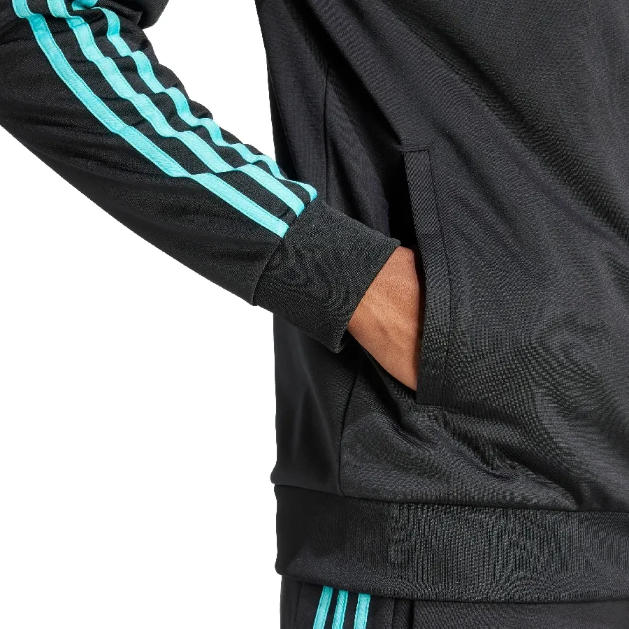 Imagen 4 de 5 de Campera adidas Track Top ADN Mercedes-NEGRO/TURQUESA