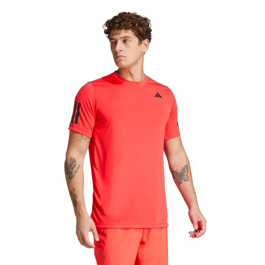 Imagen 0 de 6 de Remera adidas Club Tennis 3 Tiras-ROJO