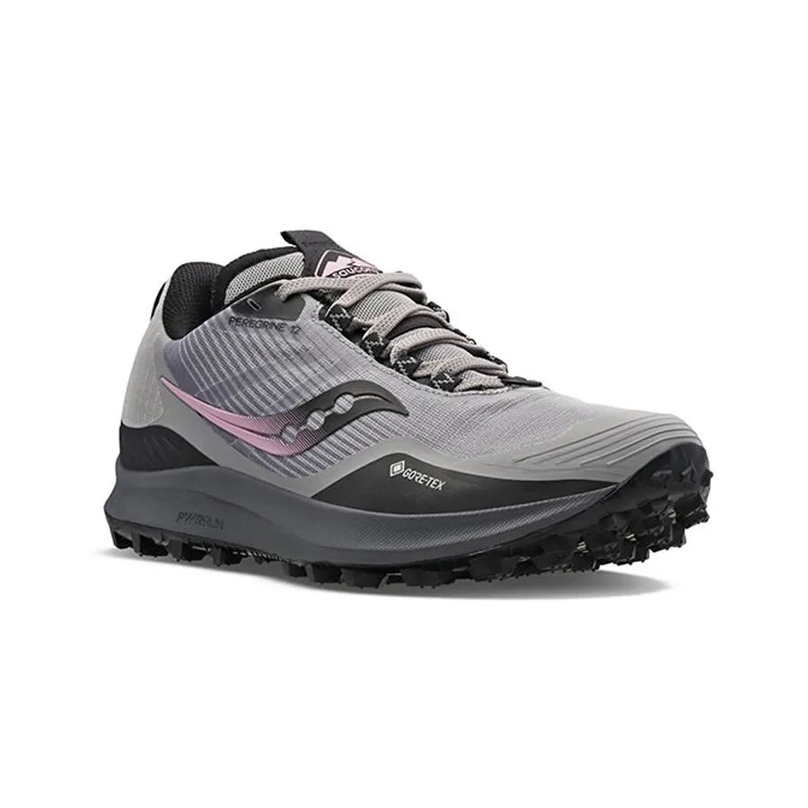 Imagen 2 de 5 de Zapatillas Saucony Peregrine 12 Gtx-GRIS/ROSA/NEGRO