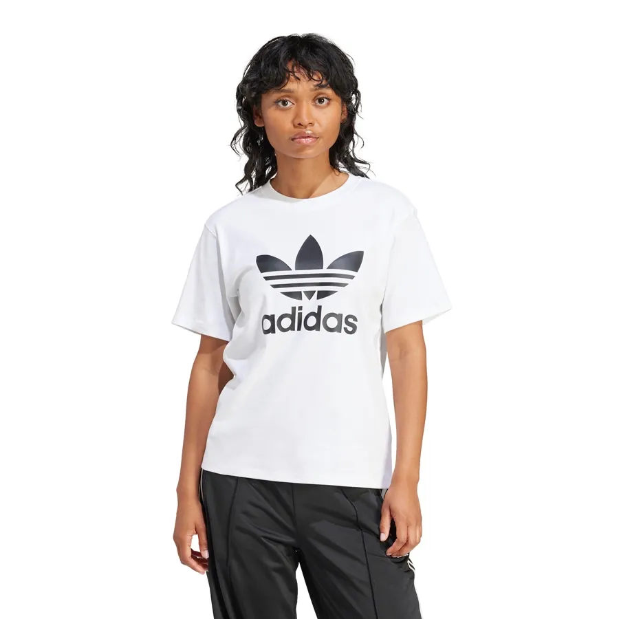 Imagen 2 de 6 de Remera adidas originals Trifolio-BLANCO/NEGRO
