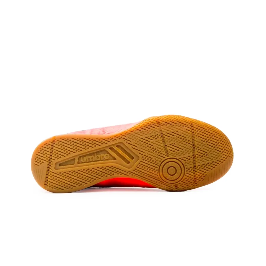 Imagen 5 de 6 de Botines Umbro Sala Ultraskin Jr-CORAL/NEGRO/ROJO