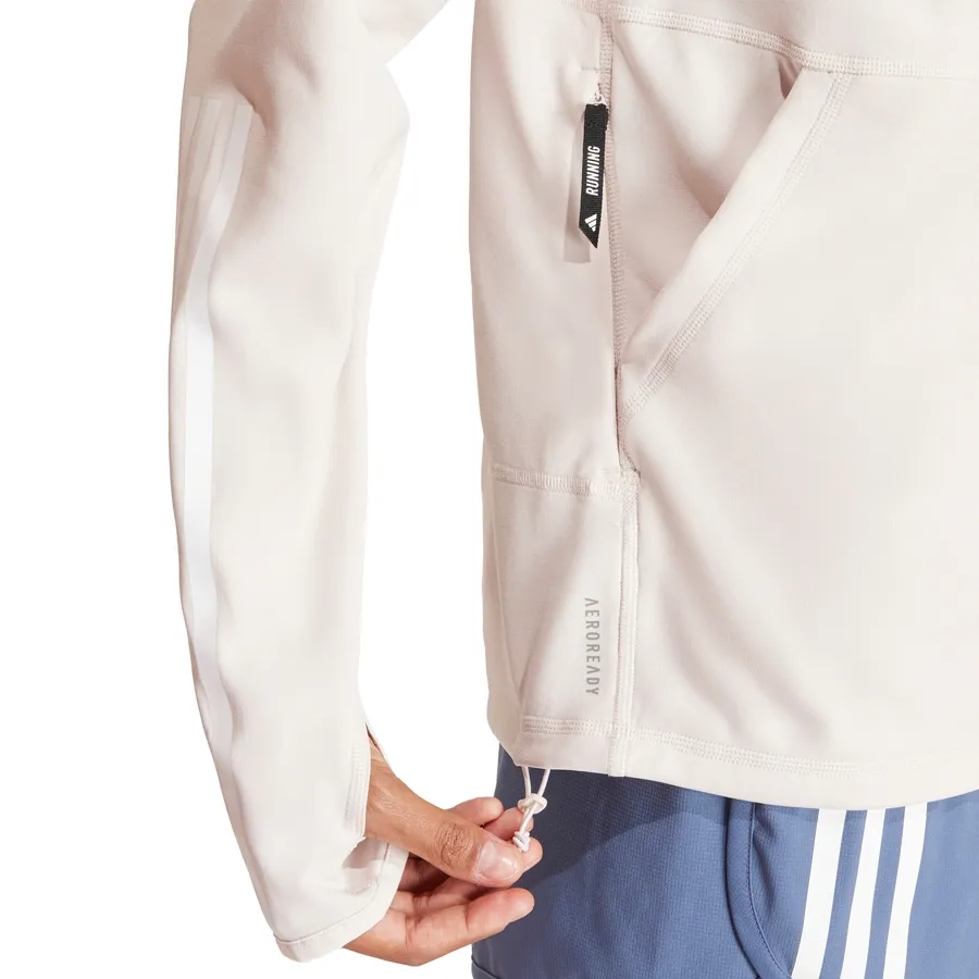 Imagen 3 de 4 de Buzo adidas Own The Run  3 Tiras-NUDE