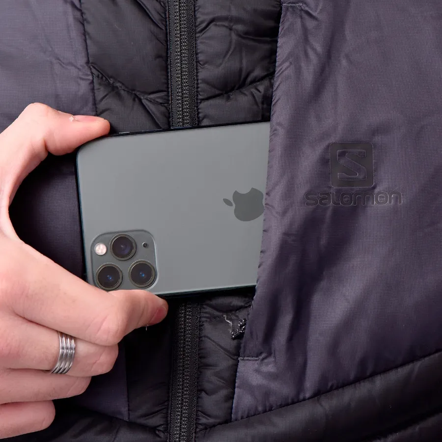 Imagen 6 de 7 de Campera Salomon Haloes Down-NEGRO/GRIS