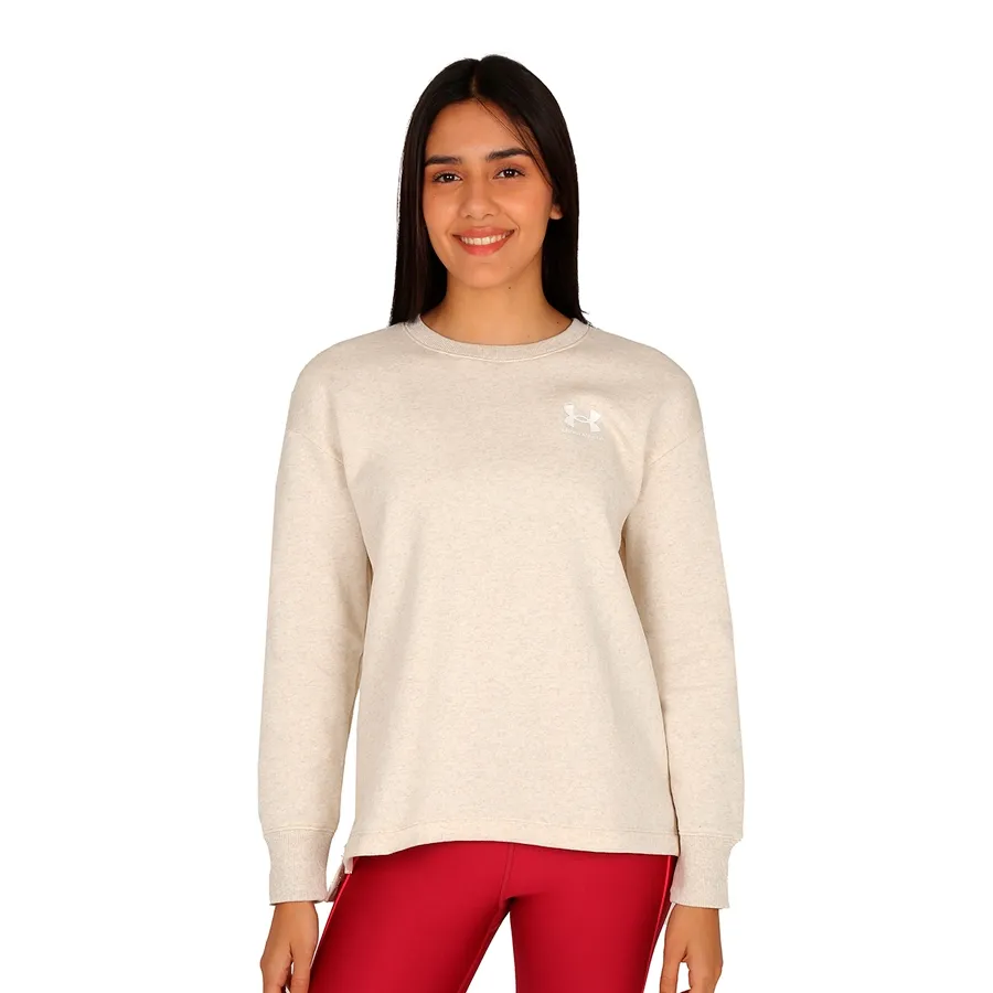 Imagen 0 de 2 de Buzo Under Armour Rival Fleece Oversize-BEIGE