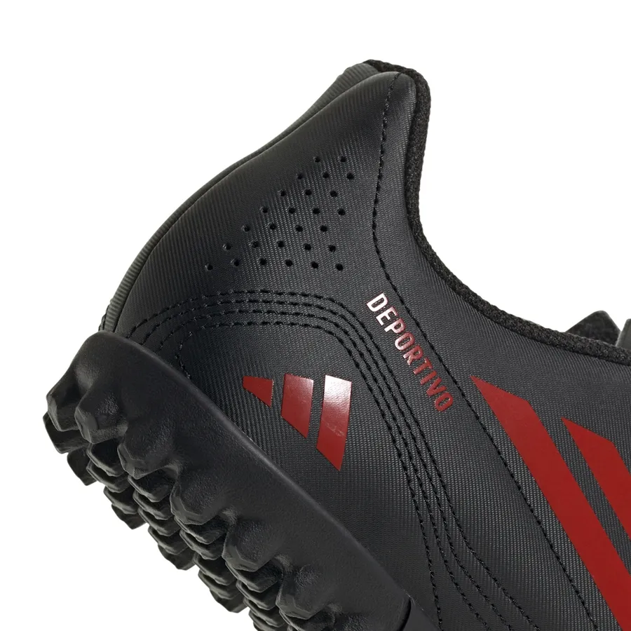 Imagen 6 de 7 de Botines adidas Deportivo III Tf-NEGRO/ROJO