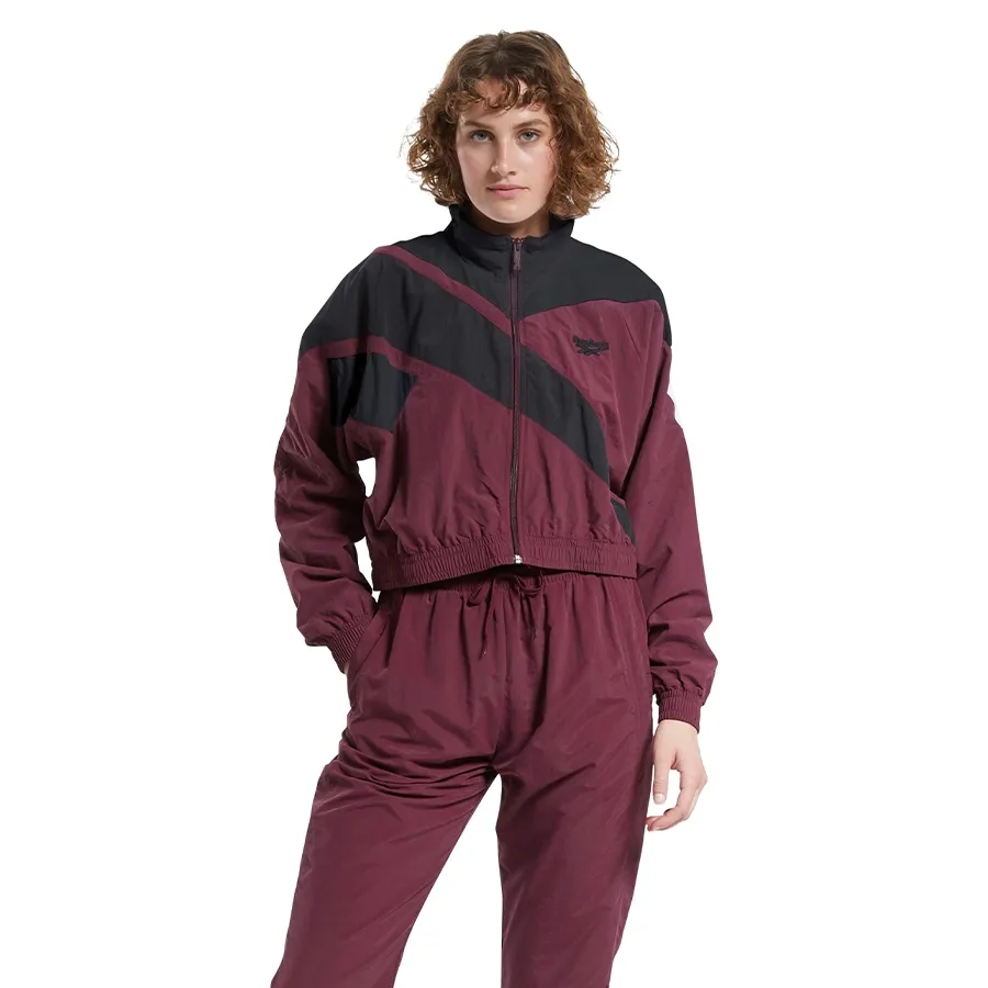 Imagen 2 de 7 de Campera Reebok Corta Classics Vector Cropped-BORDO/NEGRO
