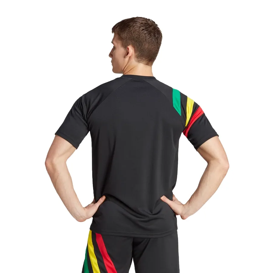 Imagen 4 de 8 de Camiseta adidas Fortore 23-NEGRO/AMARILLO/VERDE/ROJO