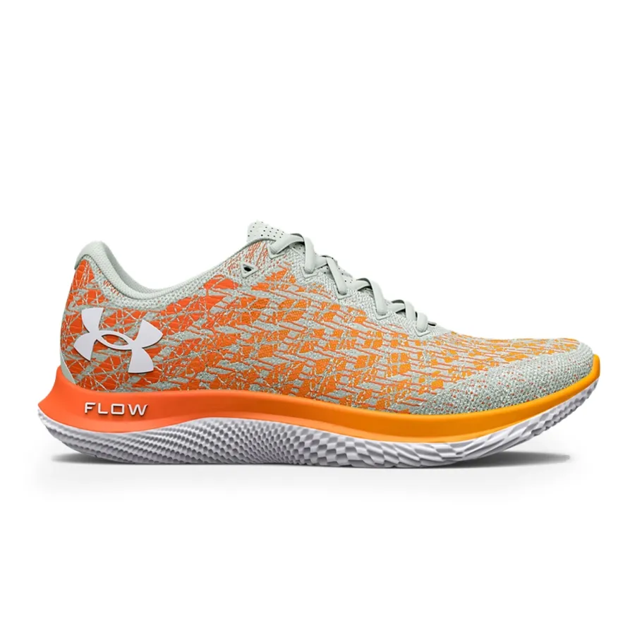 Imagen 1 de 6 de Zapatillas Under Armour Flow Velociti Wind 2-NARANJA/CELESTE/AMARILLO