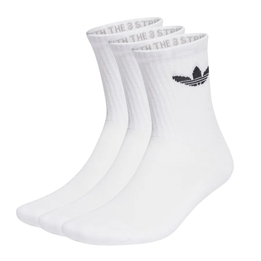 Imagen 0 de 1 de Medias adidas originals Trifolio Acolchadas 3 Pares-BLANCO