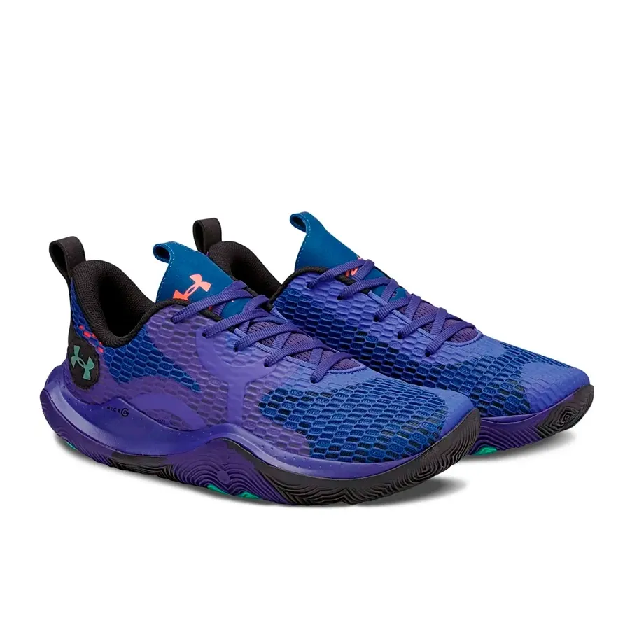 Imagen 1 de 4 de Zapatillas Under Armour Charged Spawn 3-AZUL FRANCIA/NARANJA FLUOR